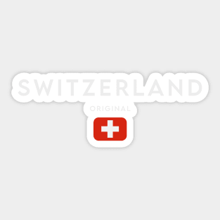 Switzerland flag, swiss flag Sticker